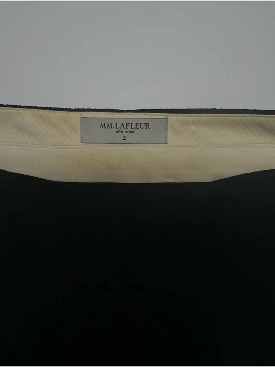 MM.LAFLEUR Dark Navy Wide Leg Pants Size 6 Career Office Workwear - Picture 4 of 10